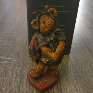 Boyds Bears Brown Bear with Red Heart Figurine